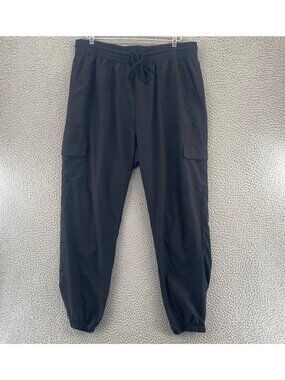 StretchTech Pants Women Extra Large Tall Black Dry Quick Joggers Pockets Stretch
